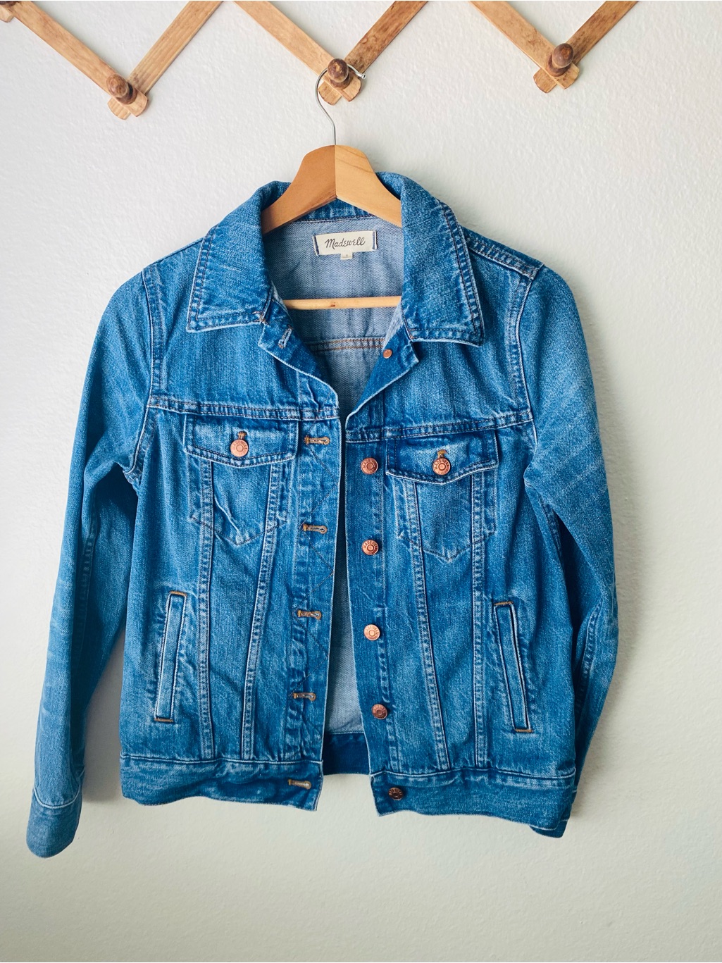 Madewell The Jean Jacket F0370 100% Cotton Denim Jacket Size Small